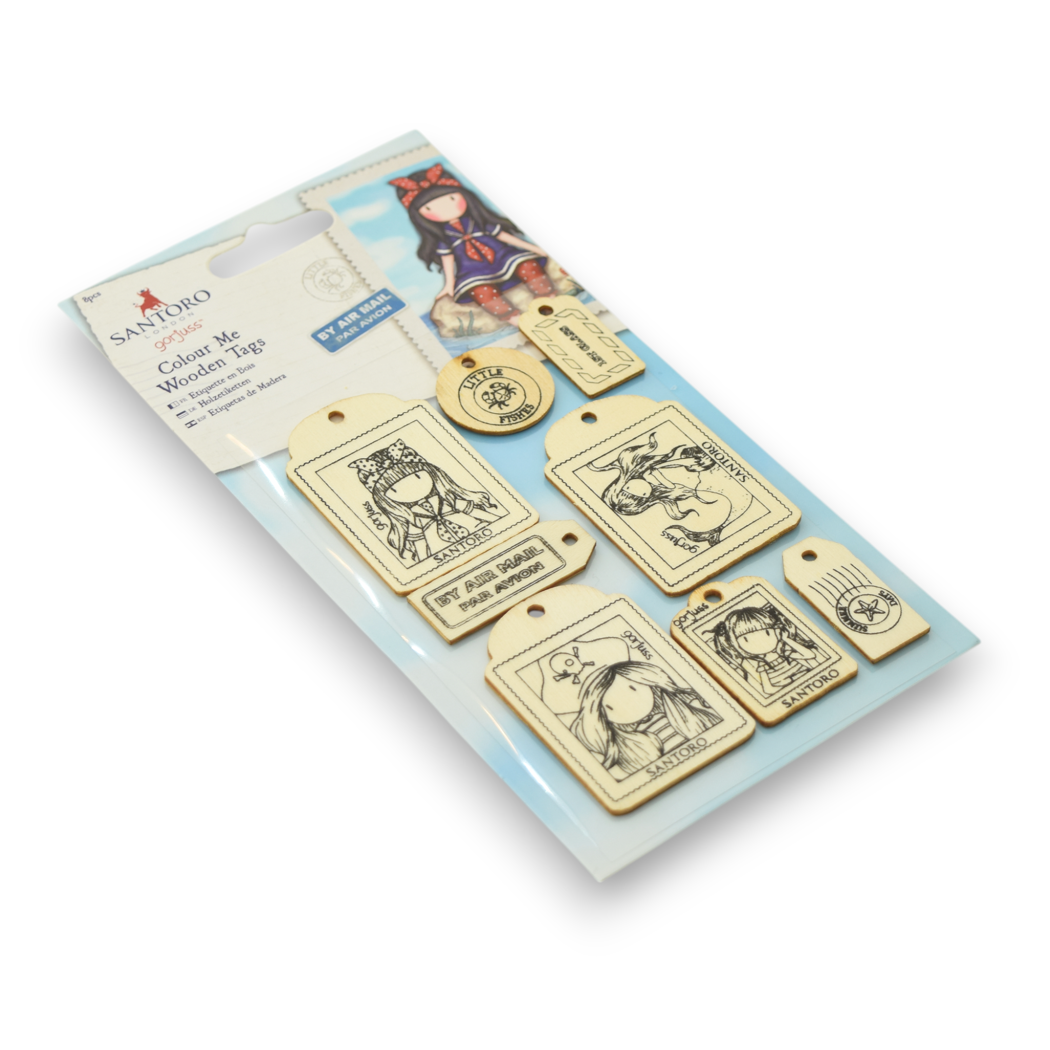Santoro Colour Me - Wooden Tags